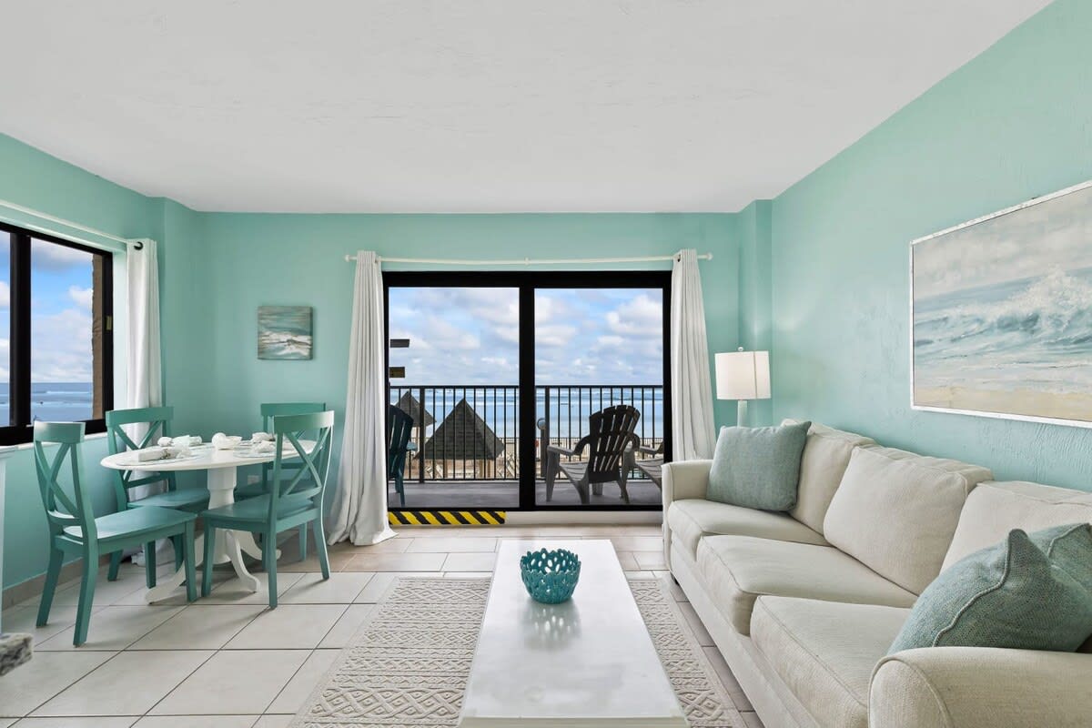 Updated Ocean Front Condo | Aquamarine Suite 201 — Daytona Beach Shores, FL — vacation rental
