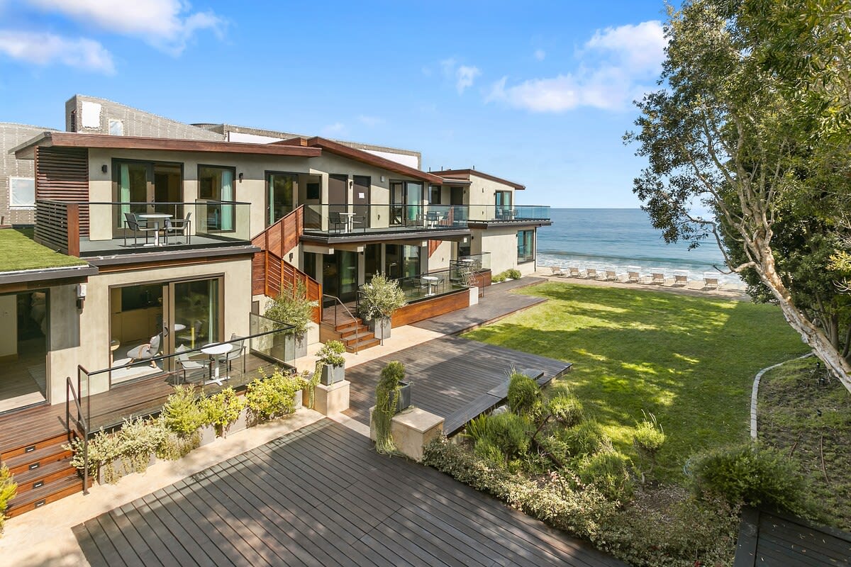 A beautiful morning for coffee and a beach side walk, just a few steps down from the suites