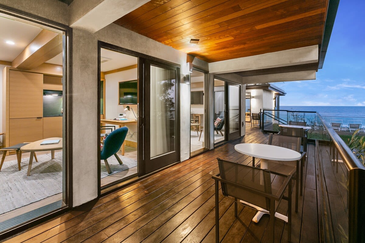 Lovely views from the tables and chairs directly outside of your suite.