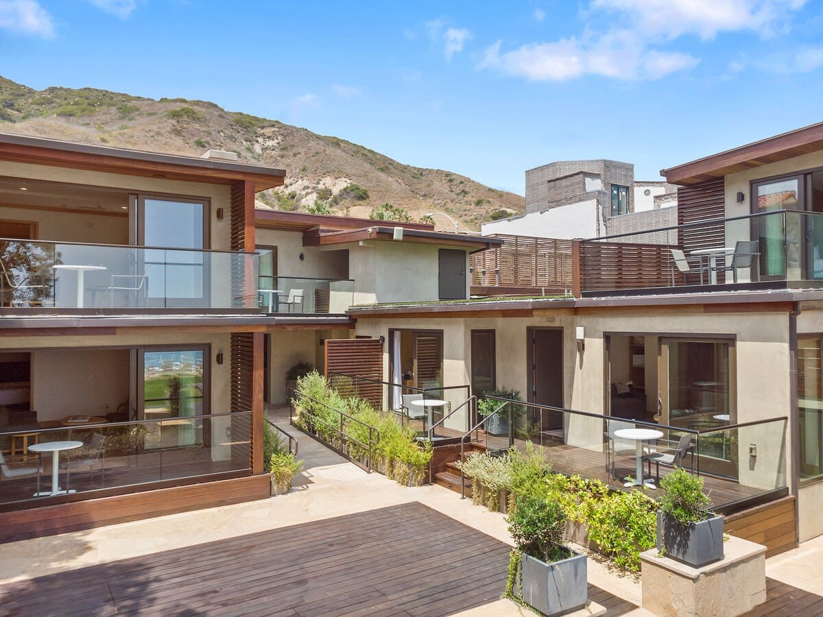 Glass doors, windows and balconies offering the clearest view from your private suite