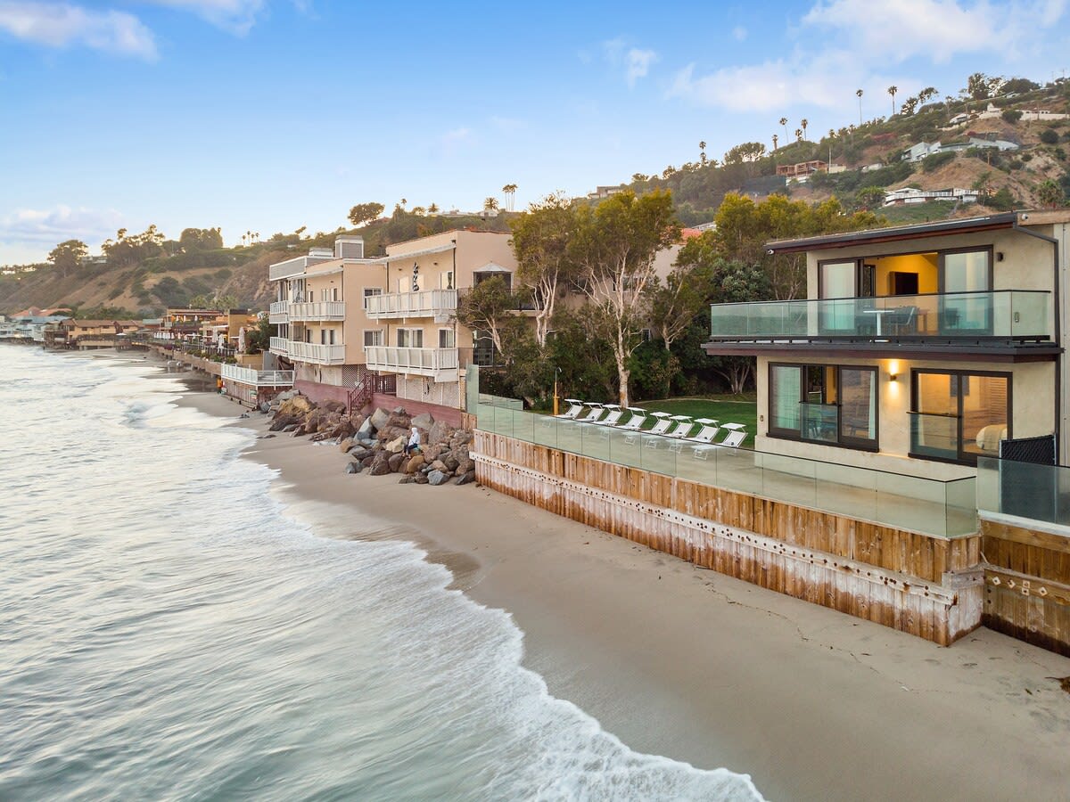 Desirable Carbon Beach is the perfect strand of sand to walk, delicious Nobu Malibu restaurant is just 3 doors down