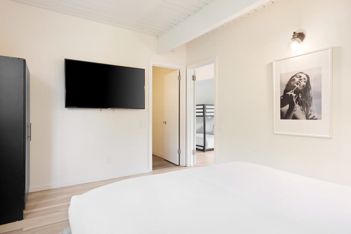 Sleep comes easily in our comfy memory-foam beds.