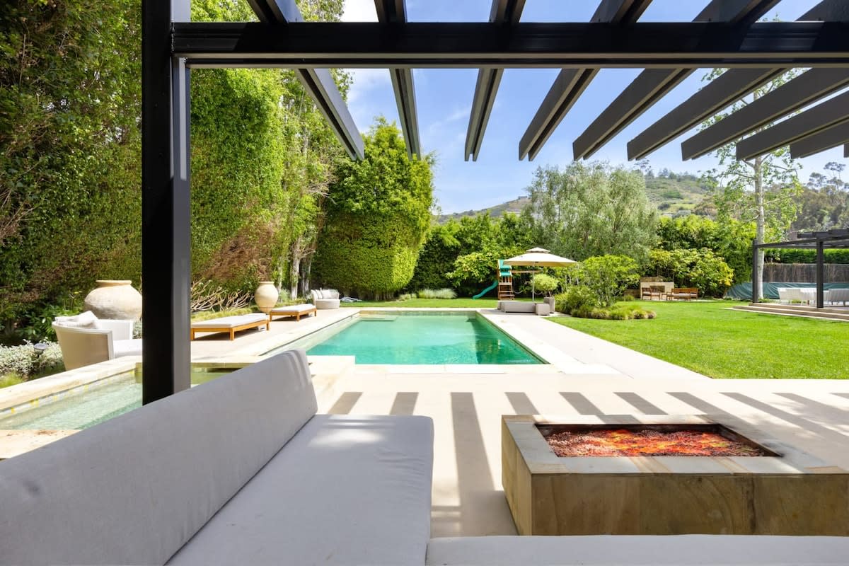 The outdoor lounge area offers ultimate relaxation