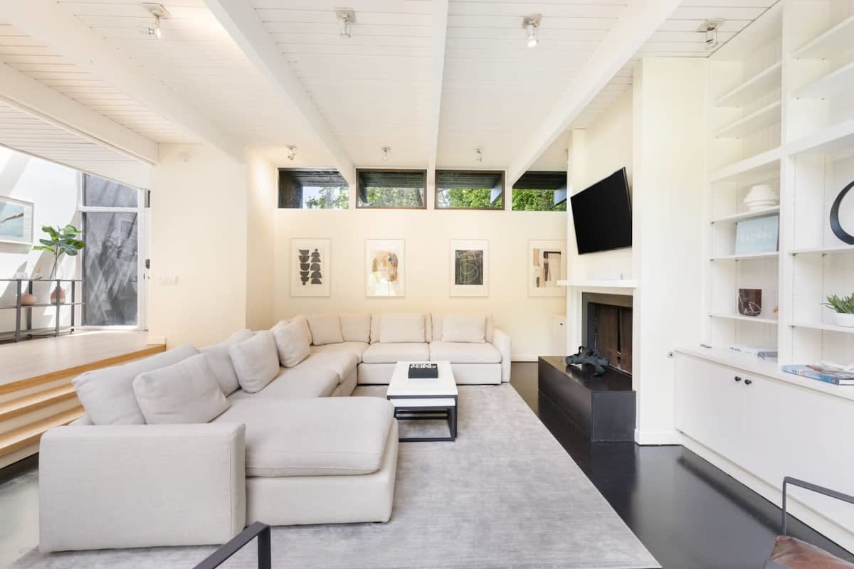 Relaxation awaits in the downstairs living room!