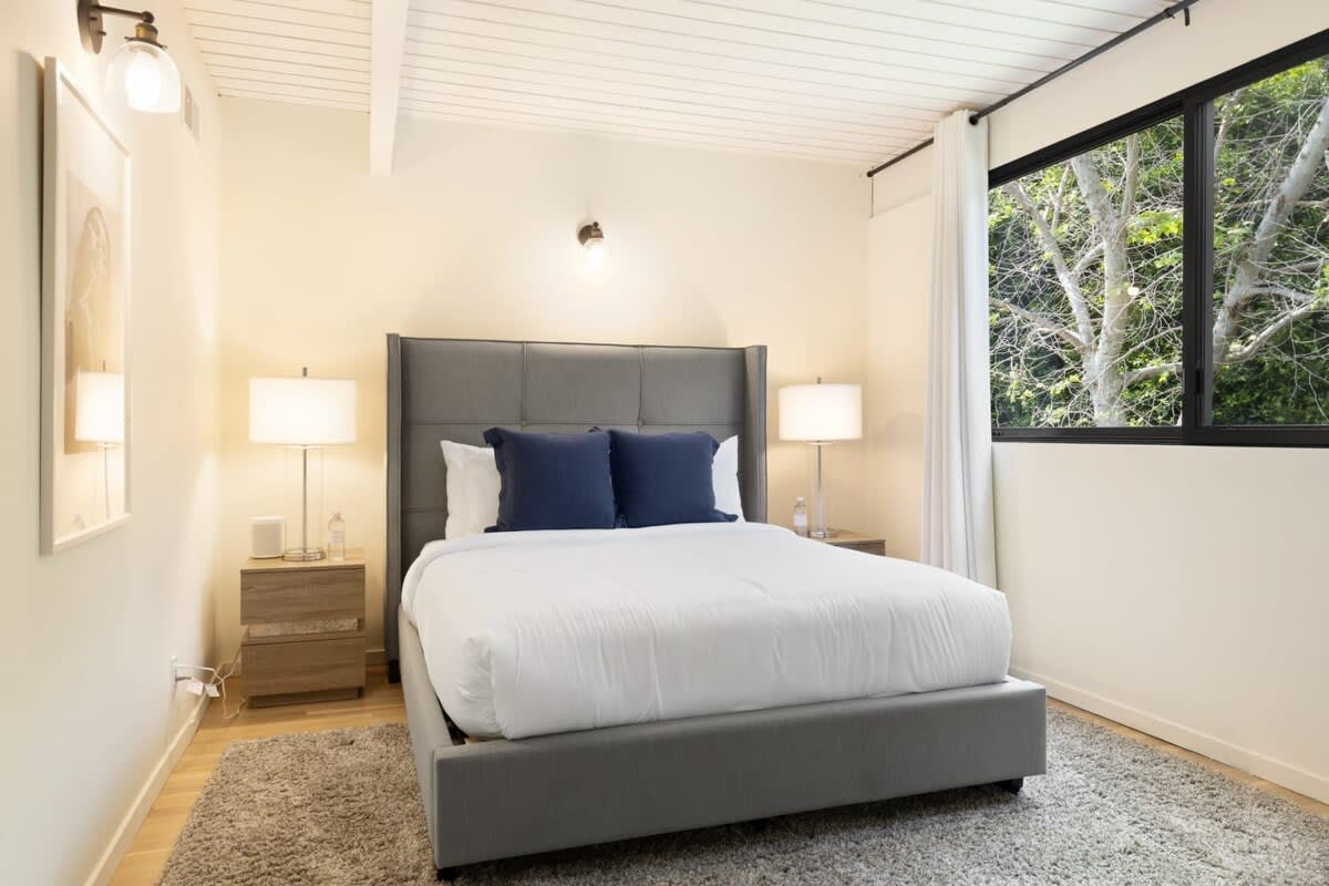 Enjoy clean sheets and a perfectly comfy bed in the 4th Guest bedroom