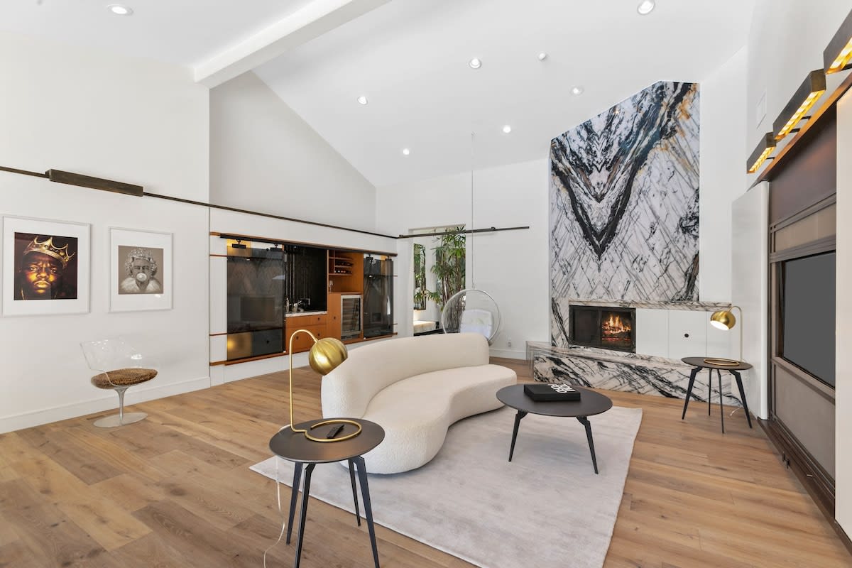 No expense was spared in the design and function of this Hollywood Hills home