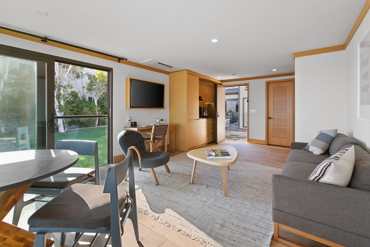 A spacious living room with an abundance of seating for all
