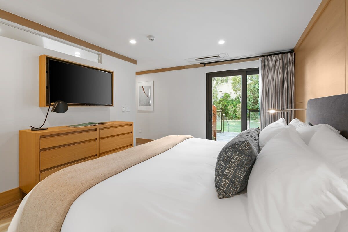 Apple TV equipped in each room of the suite