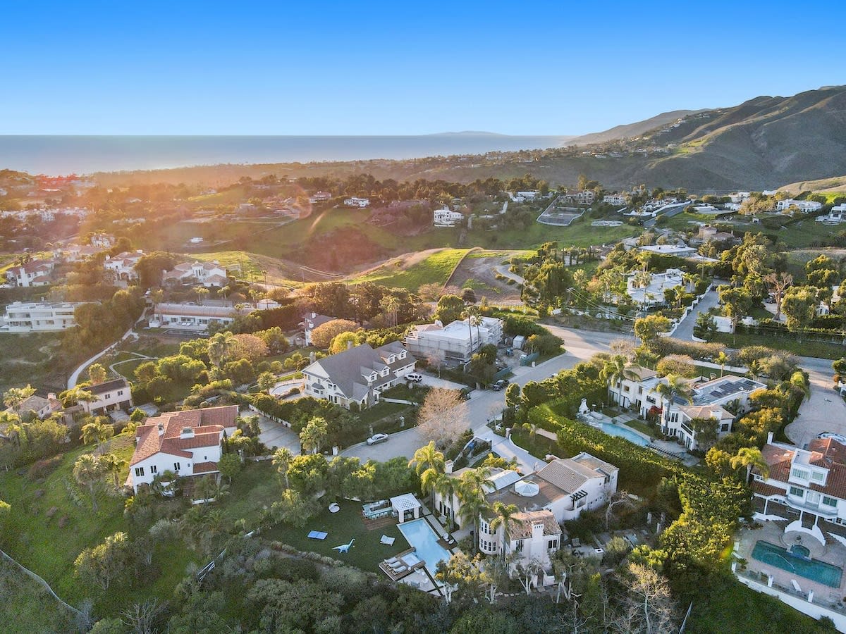 A bird's eye view of your captivating retreat from above.
