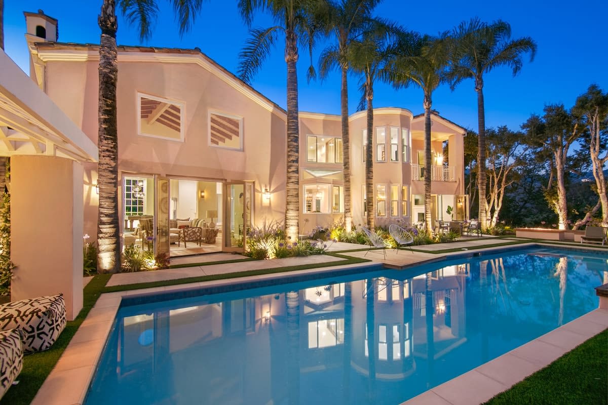 Dive in for a peaceful night swim.