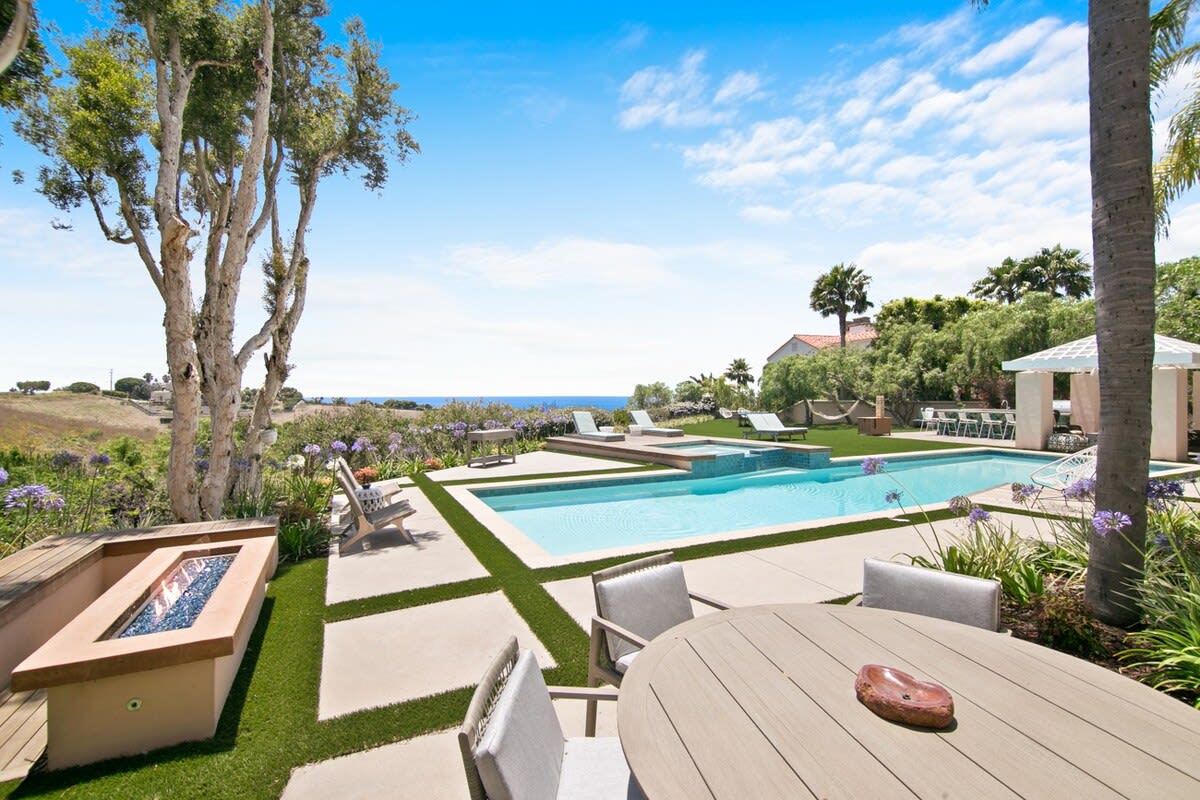 Your adventure begins in the resort style backyard.