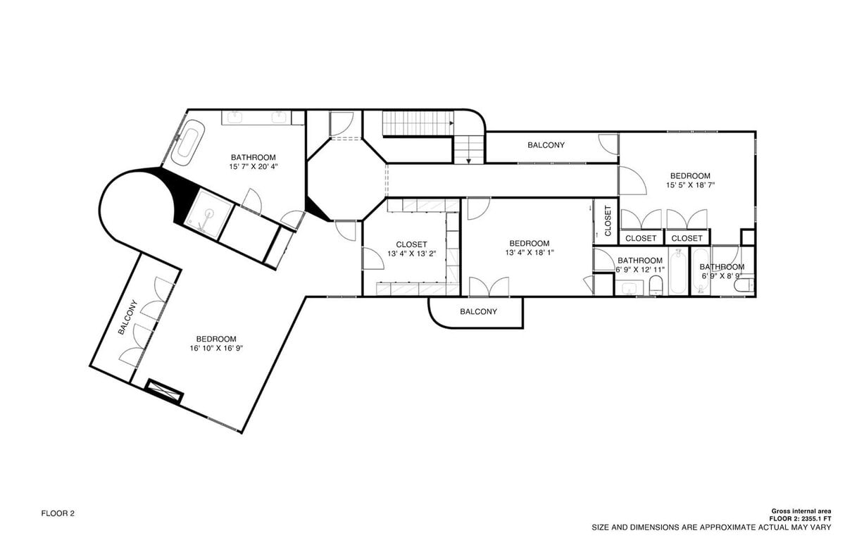 Study the details of the property's floorplan.