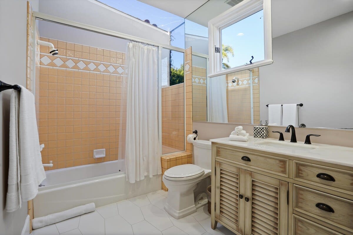 Thoughtfully designed guest bathroom with all the essentials.