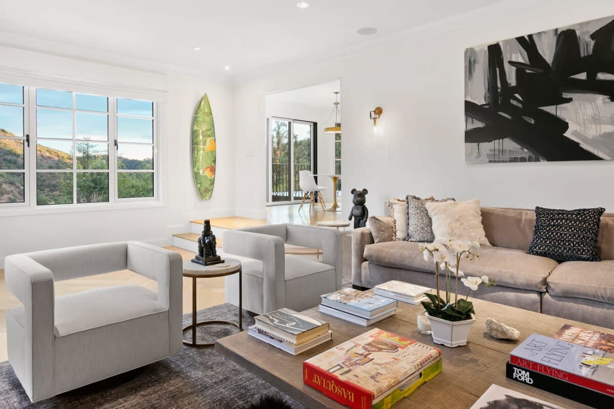 High-end artwork surround you for the ultimate luxury experience in this Chateau