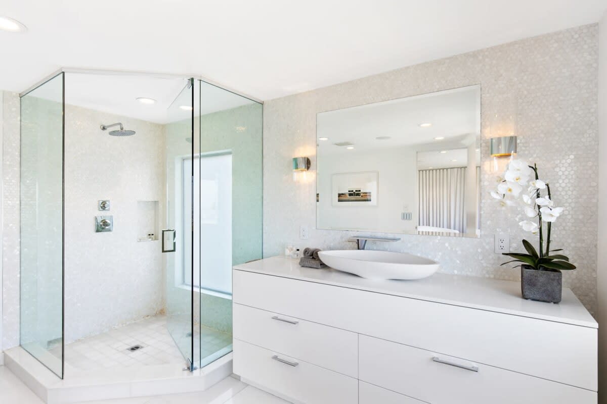 En suite Bathroom with a spacious rain shower