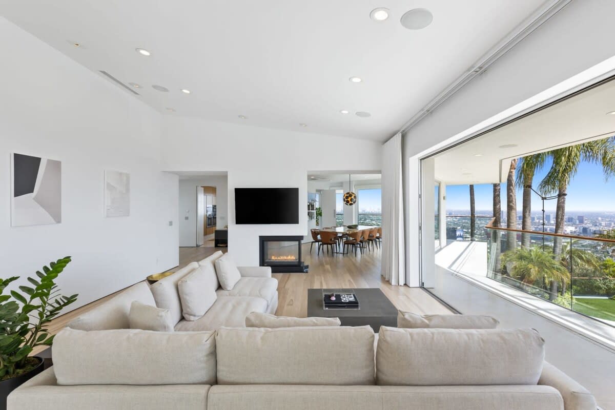Family Space with vast lush city views.