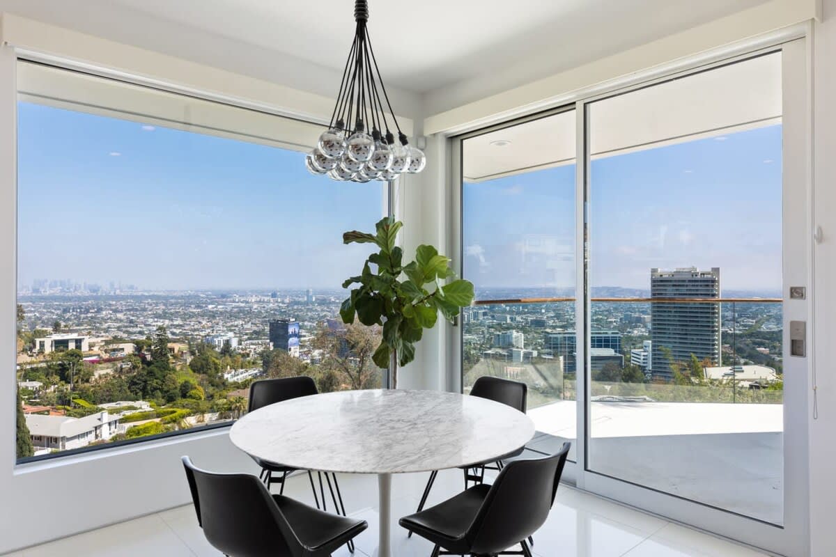 Quaint space with views tall and wide.