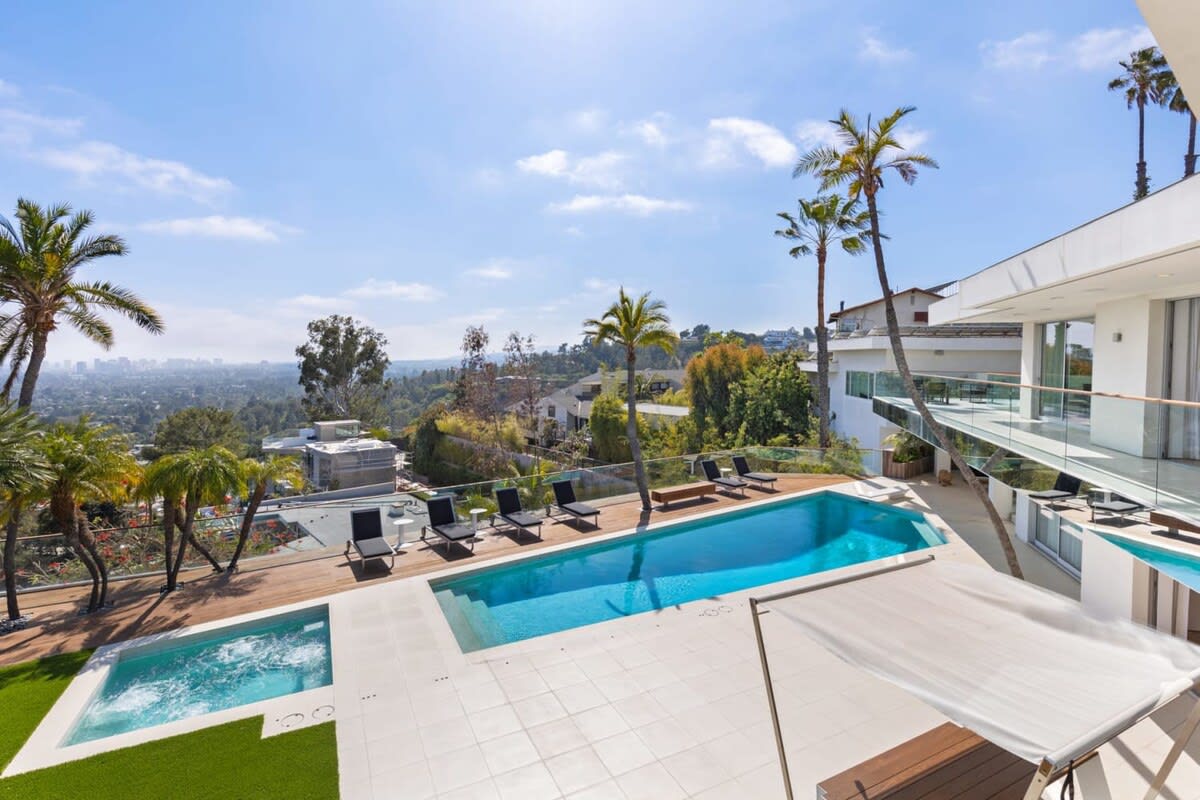 Enjoy a relaxing afternoon in the stunning pool and spa