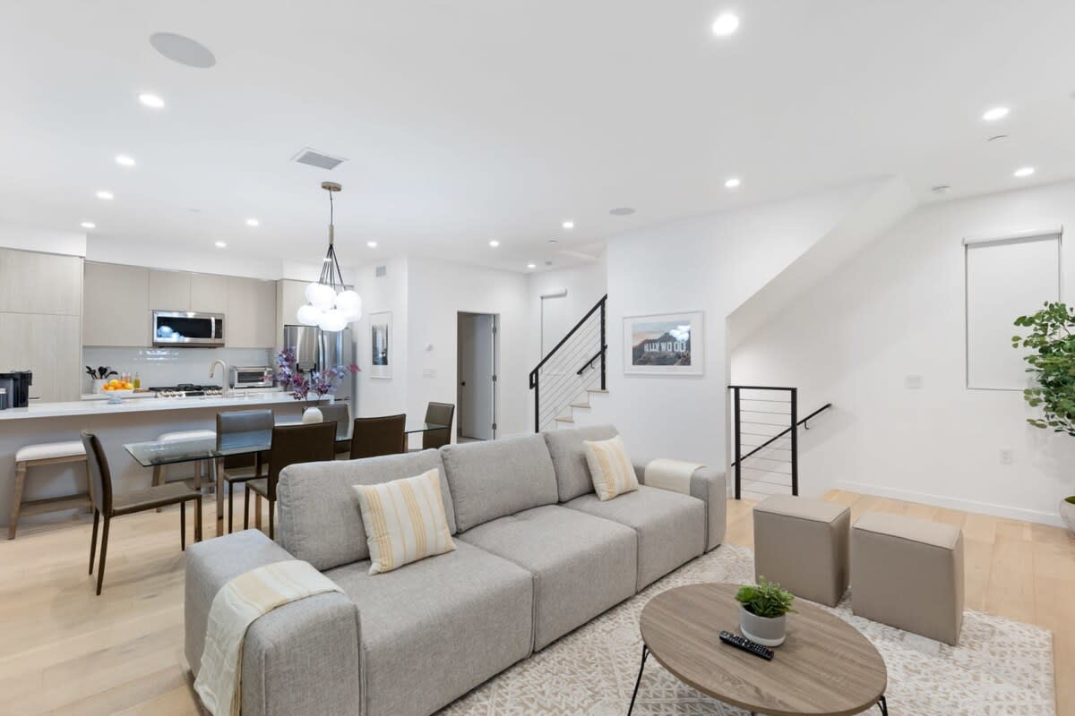 Living space on main level with new, high end finishings.