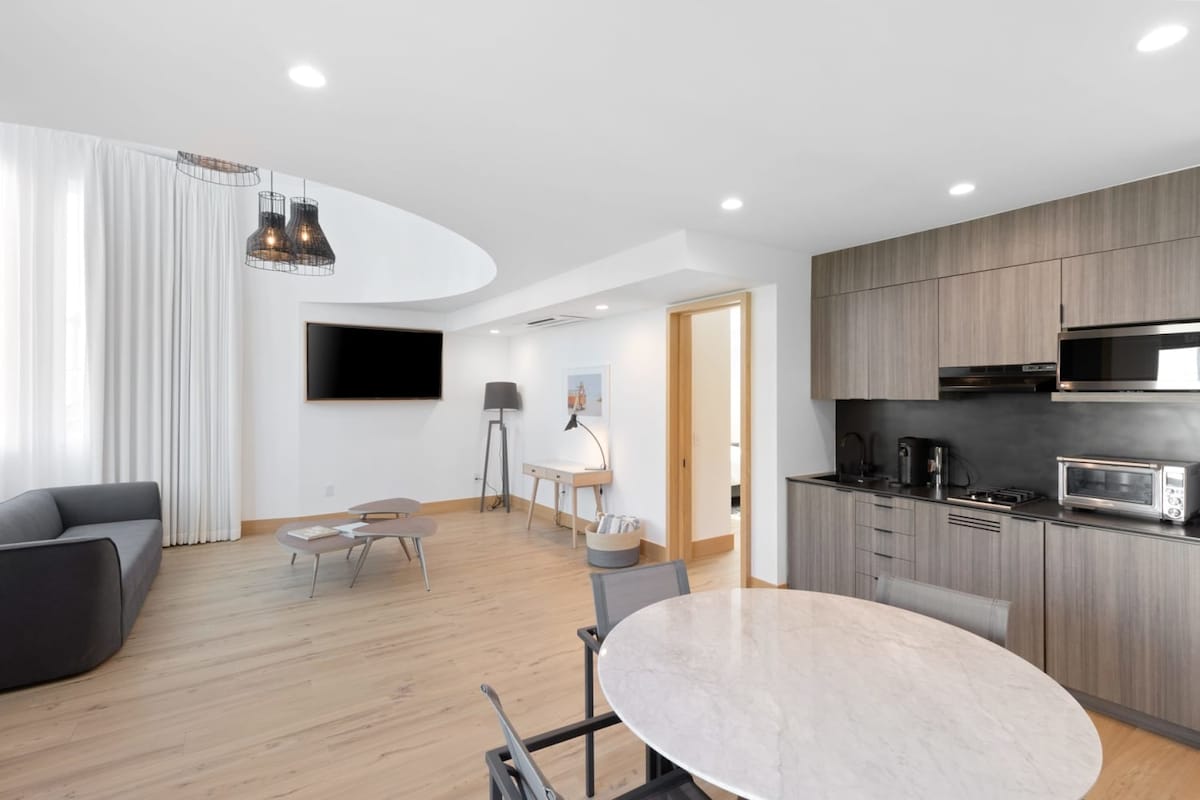 Comfortable open living space.