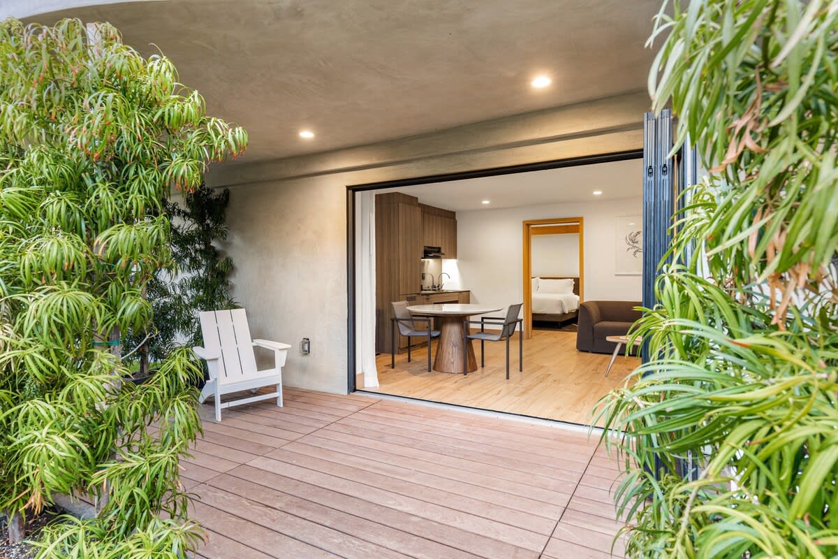 Step out to enjoy your morning coffee with fresh air and sunlight