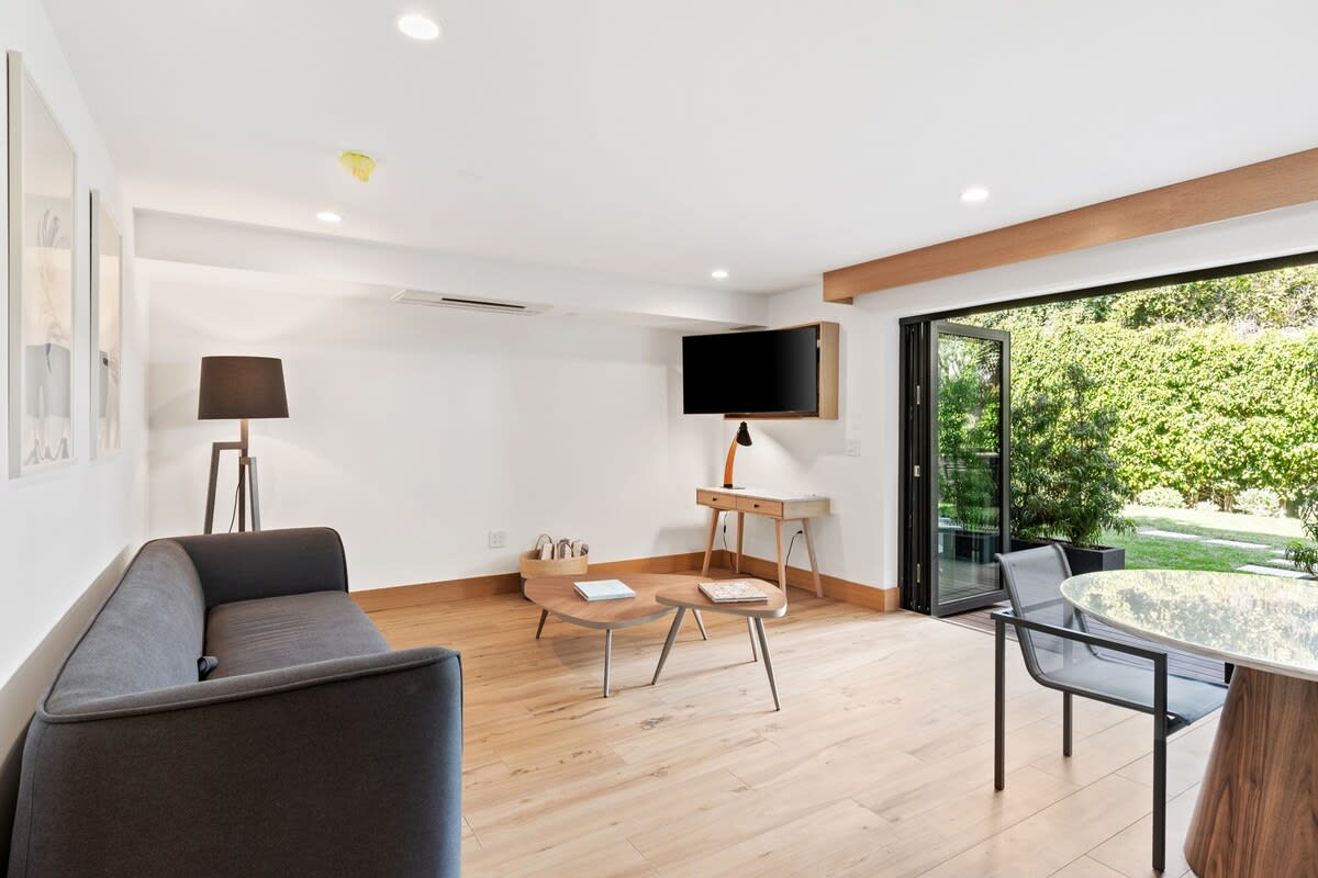 Enjoy plenty of natural light in the cozy living room.