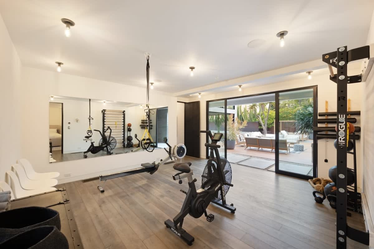Break a sweat with some spinning or pump some iron.