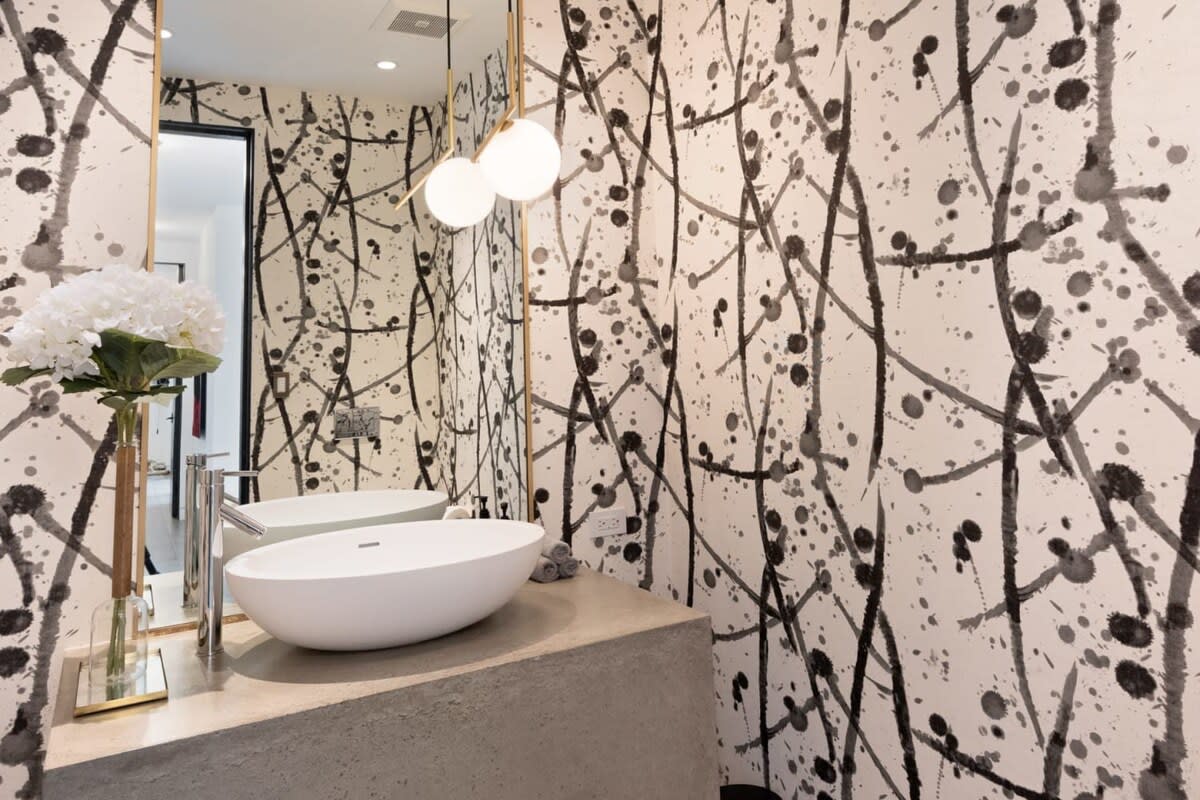 You can expect uber-chic and sparkling clean restrooms.