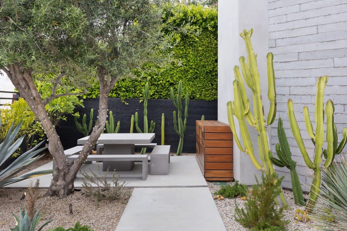 Another outdoor corner for quiet contemplation or quality time with friends.