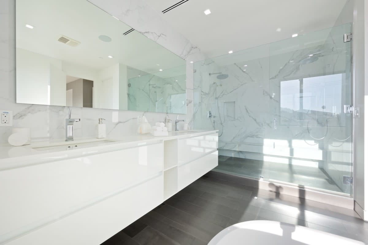 Wash away your worries in the spa-style rain shower