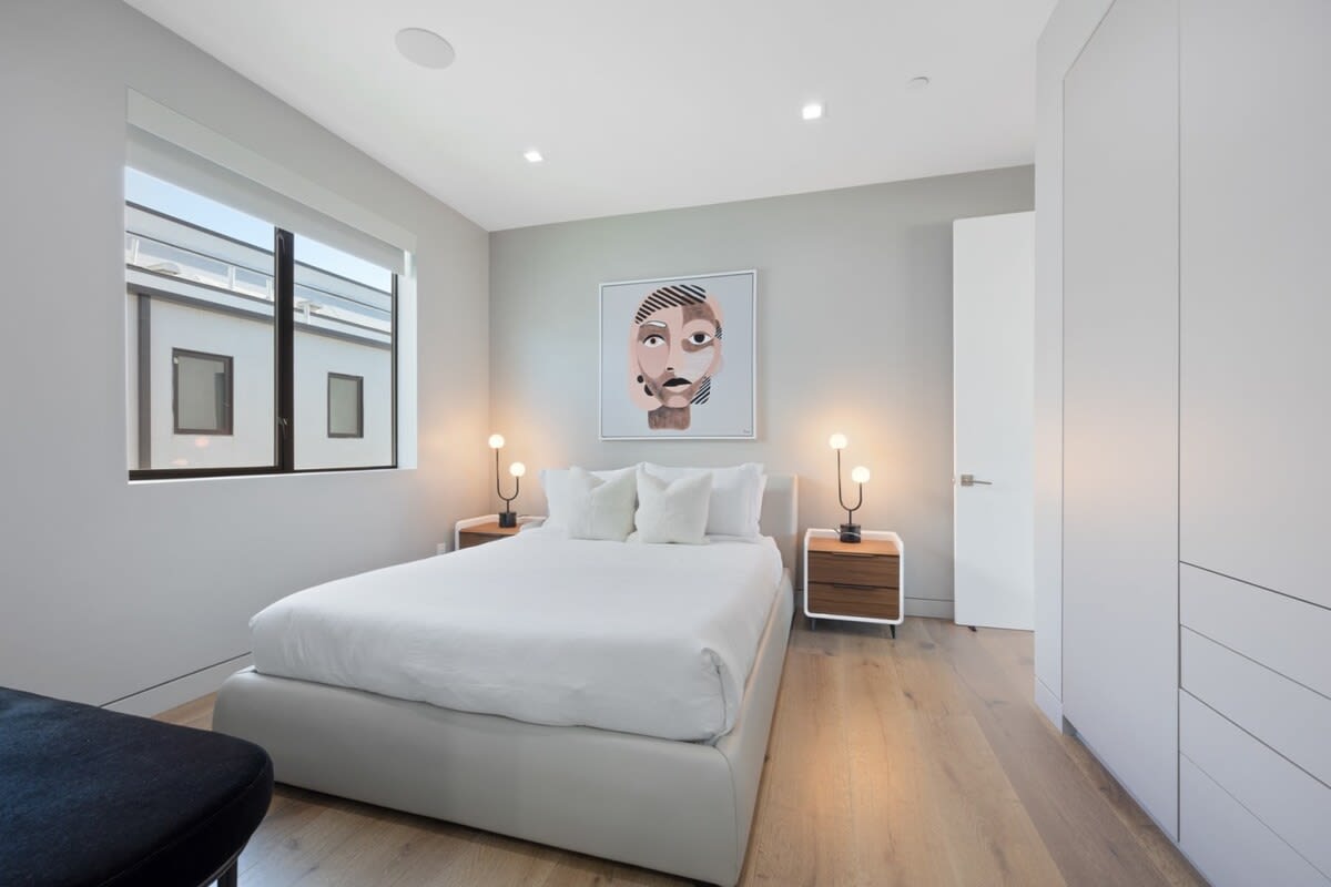 Sleep comes easy in the upstairs bedroom suite