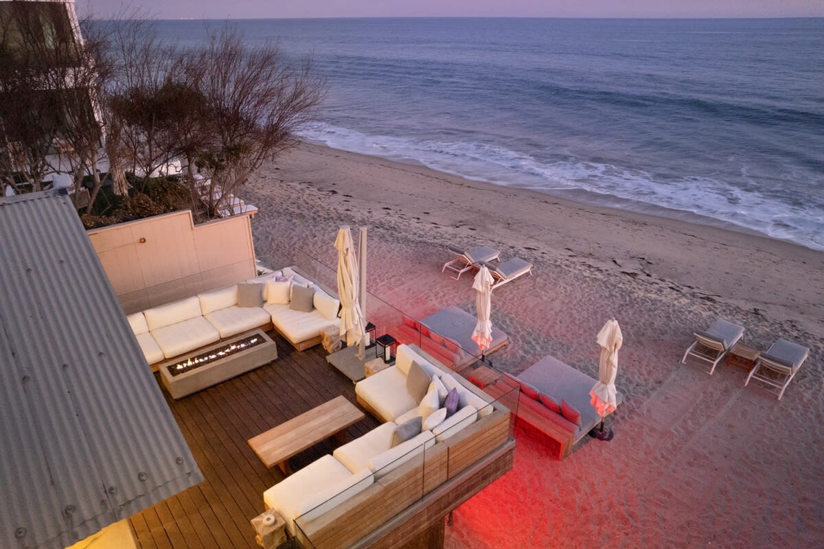 A private ocean front villa.