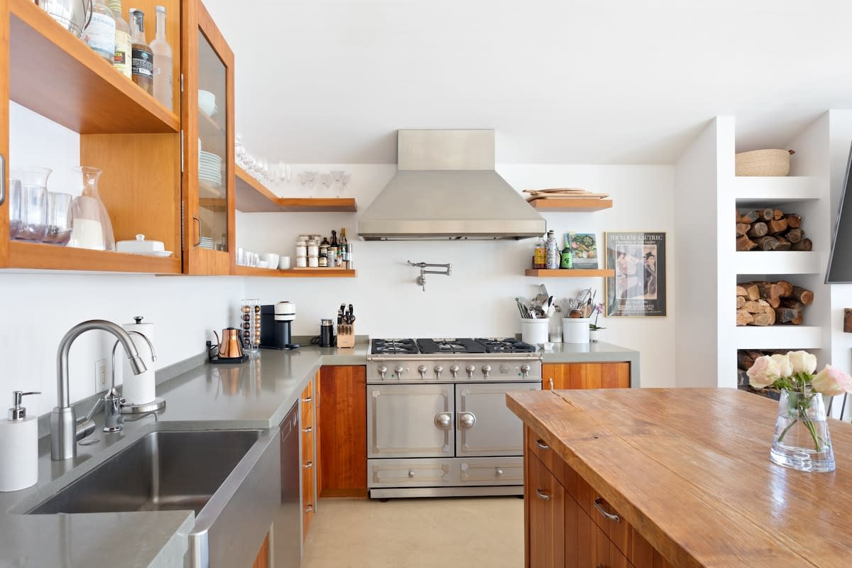 Gorgeous kitchen with stunning wooden features.