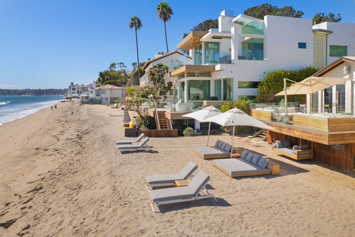 Luxury beach club energy.