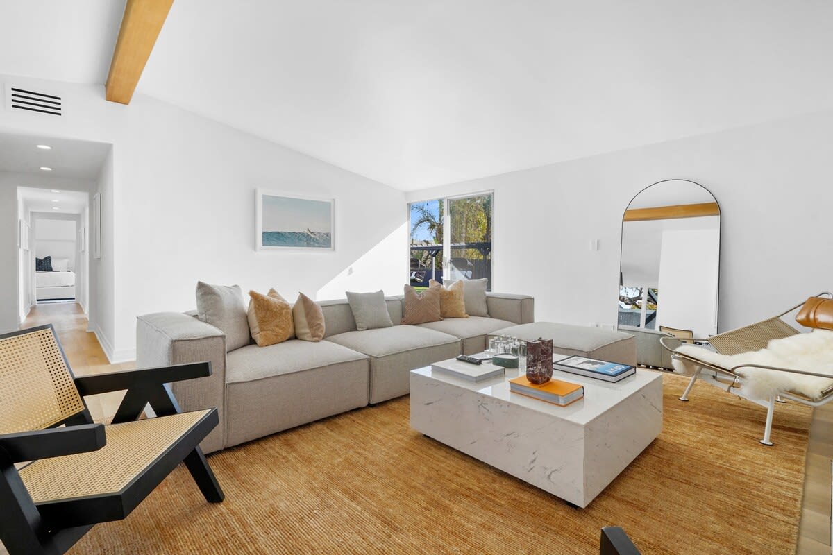 Living Room. We spare no expense when it comes to design. We use the highest end furnishings to inspire all of your interior design desires.