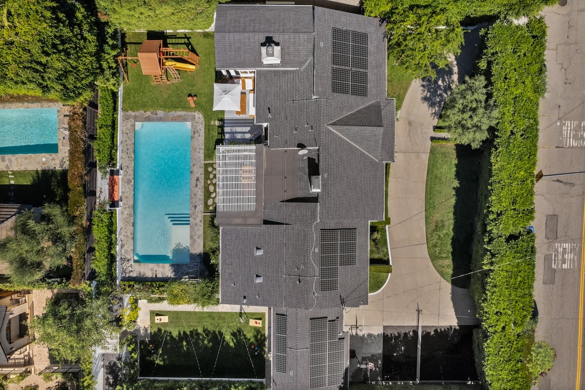 Take in the elegant design of this home from a bird's eye view.