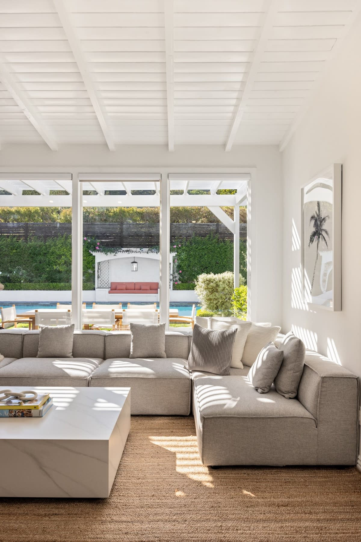 Bask in the natural light and comfort of the stylish living room ambiance.