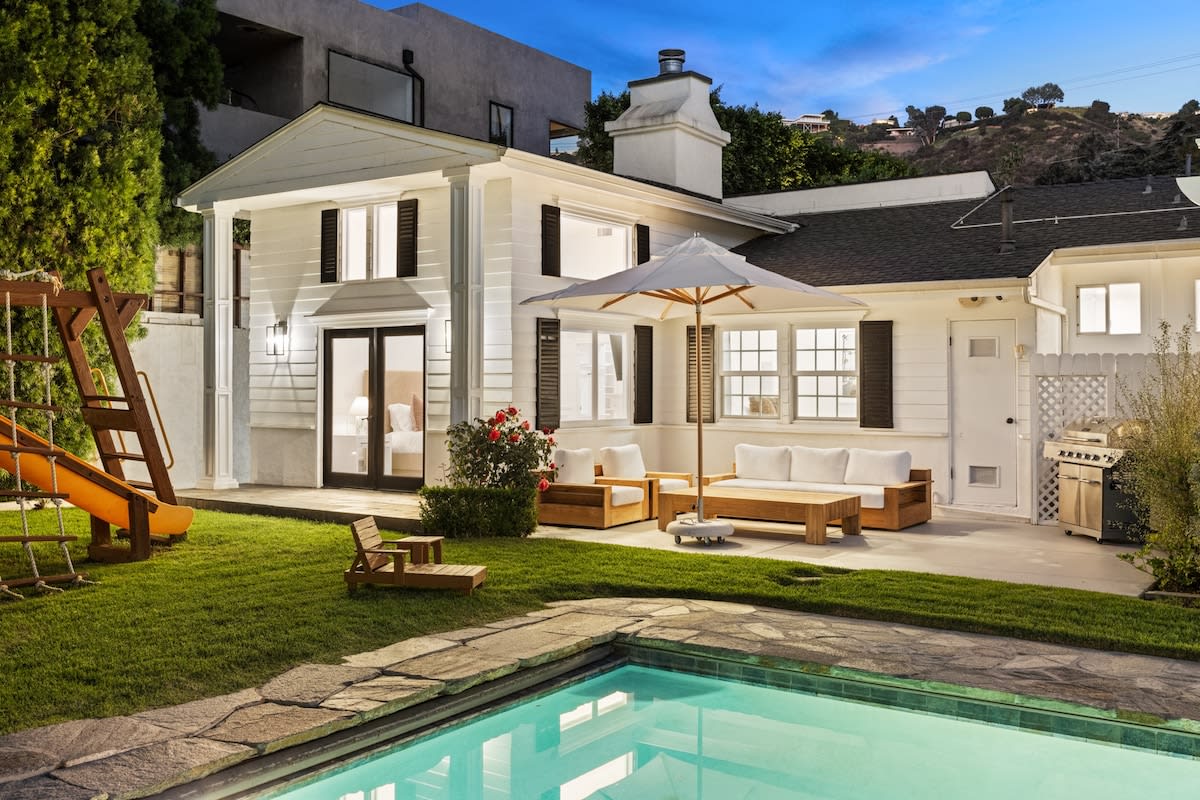 Embrace the nighttime ambiance in the outdoor lounge.