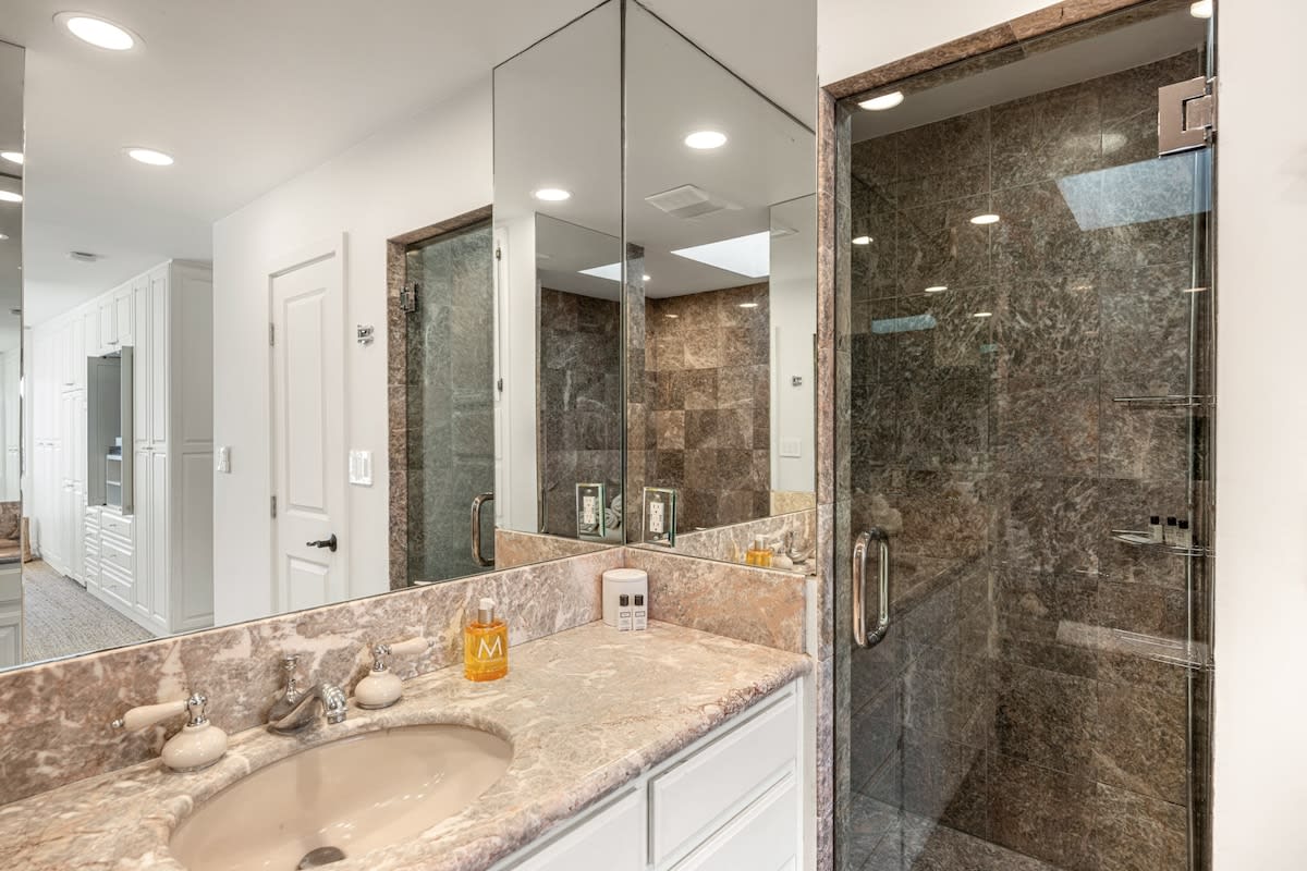 An elevated retreat with stone finishes and indulgent details.