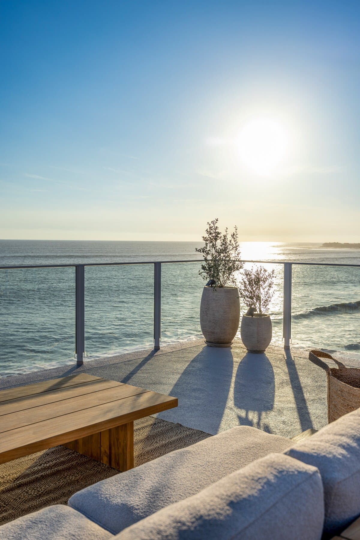 Breathe in the coastal air from the spacious deck—a private sanctuary overlooking the Pacific.