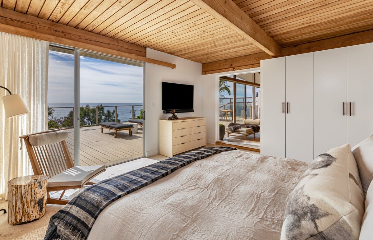 Drift into dreams with a king-size bed, blackout window treatments, and a smart TV for a restful escape.