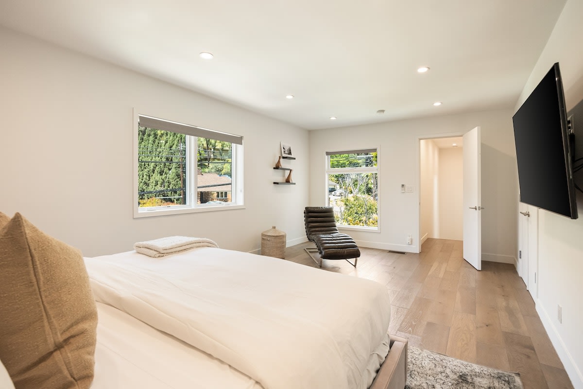 Every bedroom comes with room-darkening shades, Smart TV and plenty of space to unwind.