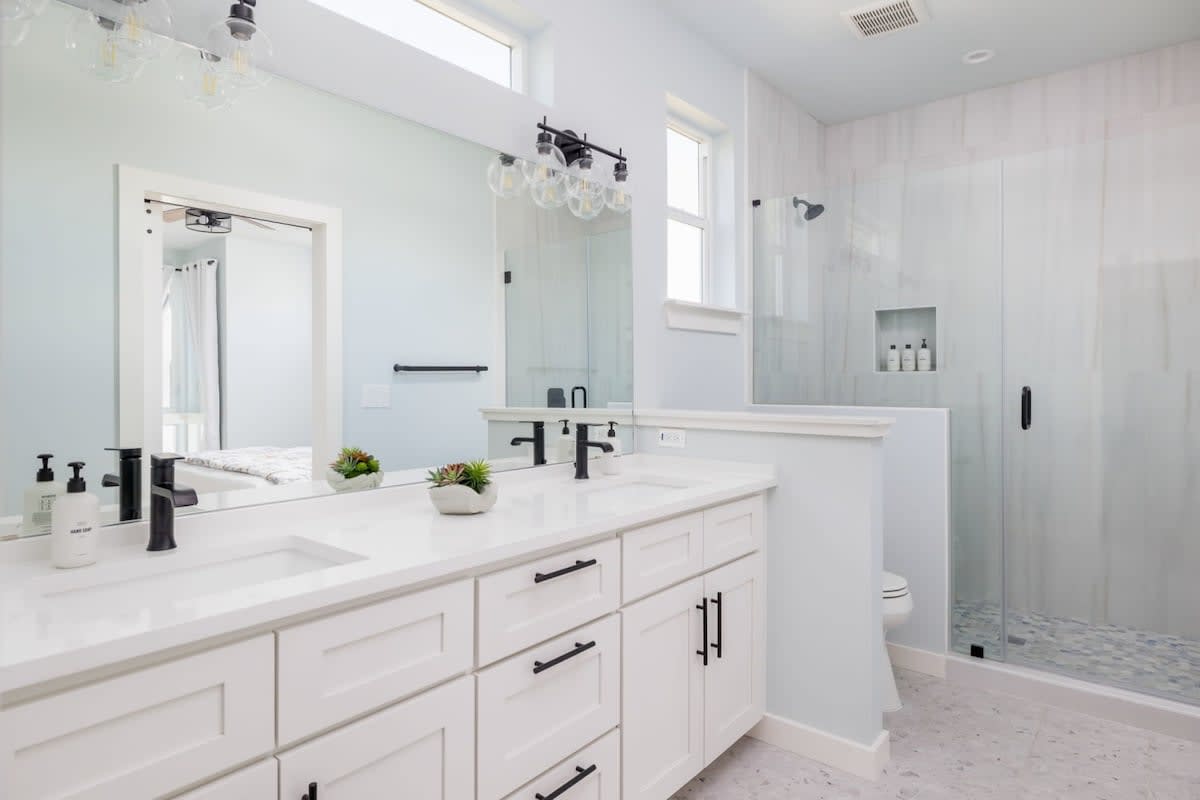 Spacious Primary Bathroom with Walk in Shower