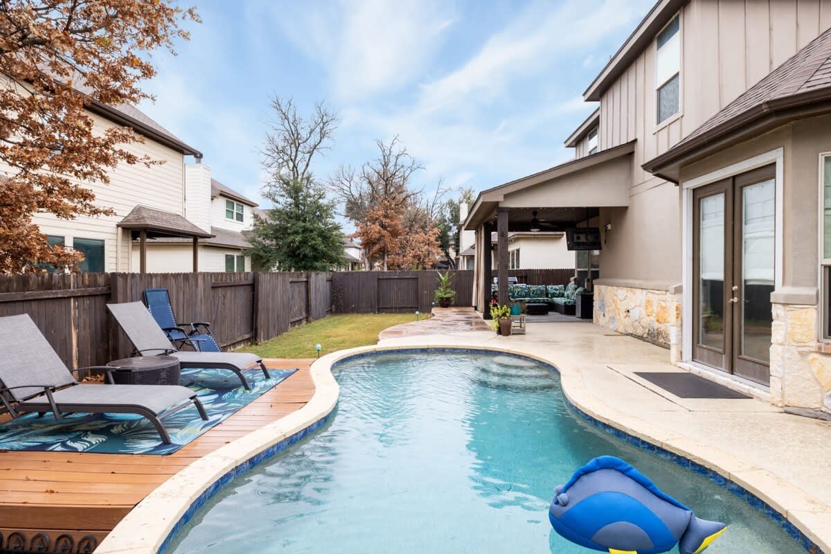 Refreshing outdoor pool