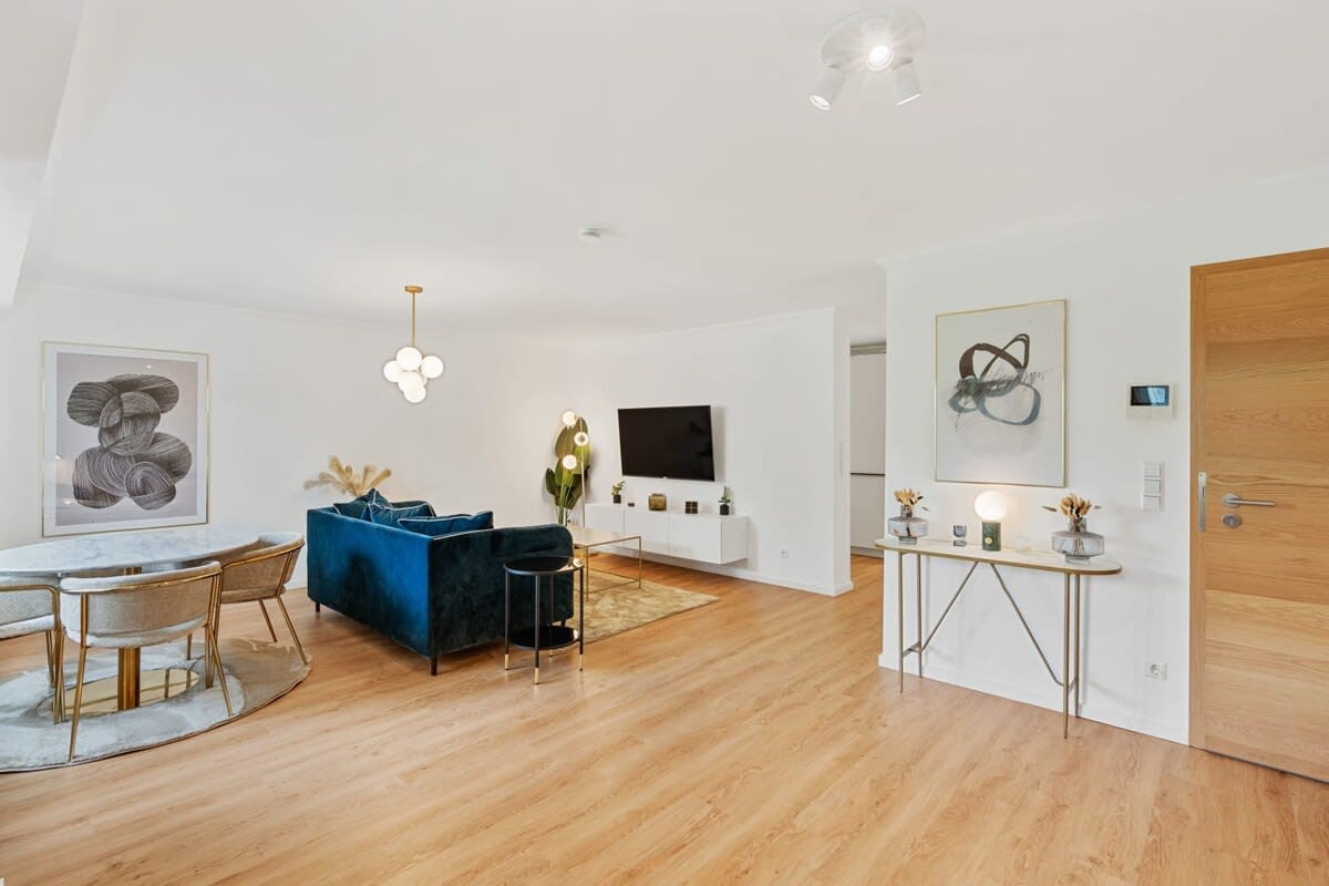 Spacious living and dining area, perfect for entertaining and relaxation.