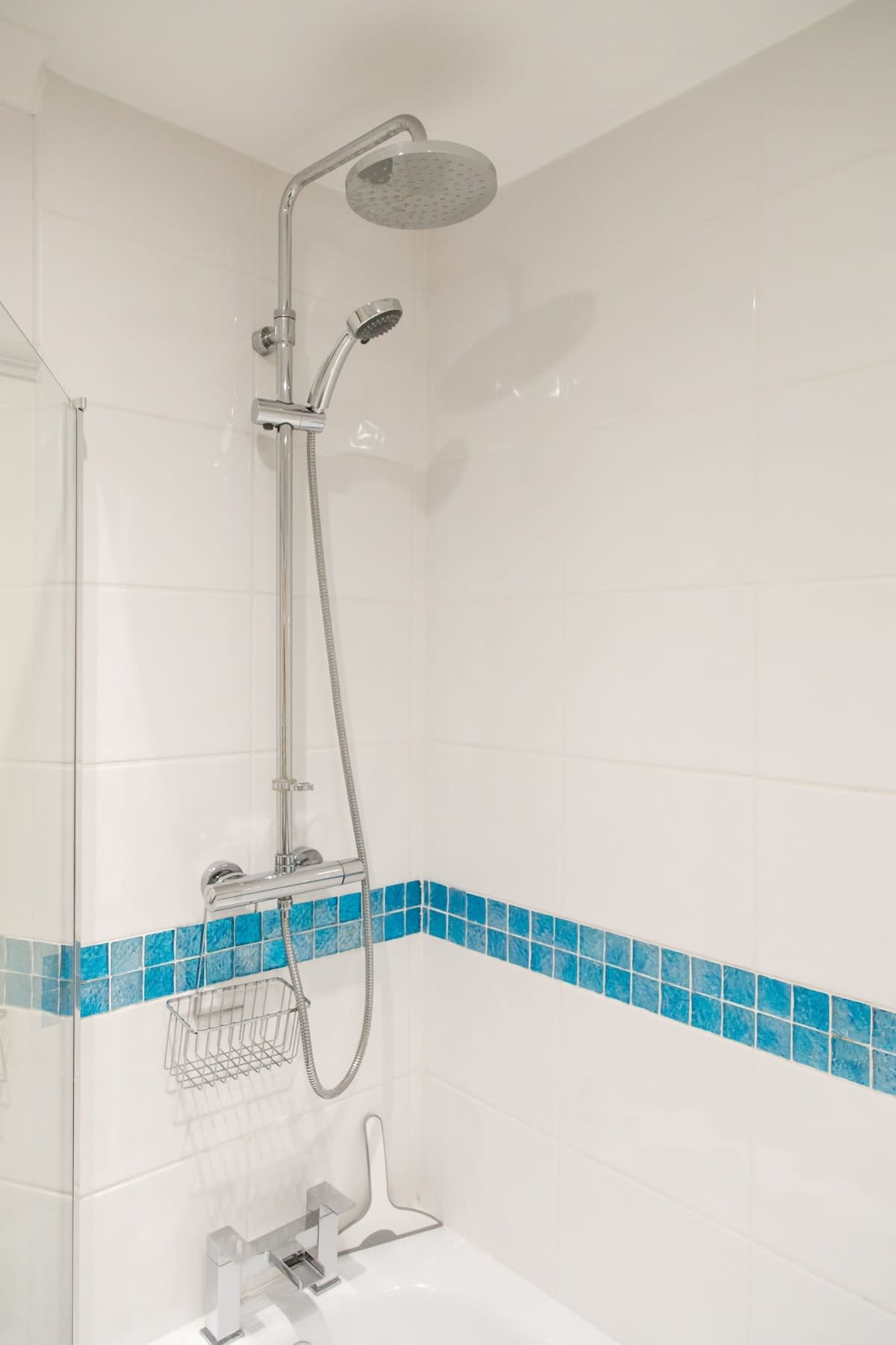 Freshen up before heading out for dinner in the city.