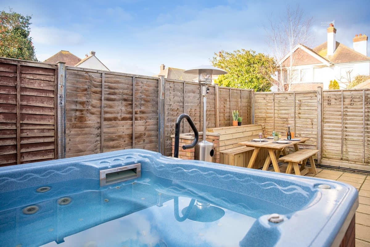 What better way to relax than in your private hot tub in the back garden. (available on request)