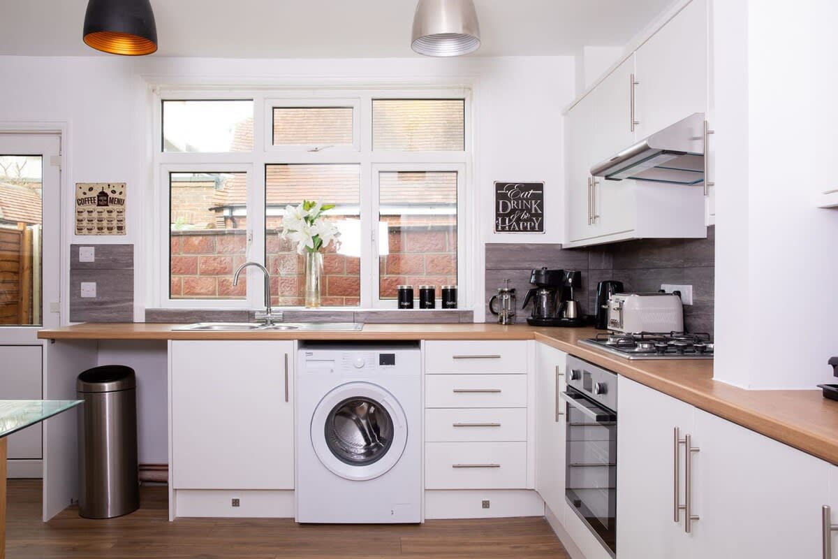 The washer dryer might come in handy, especially for those longer stays.