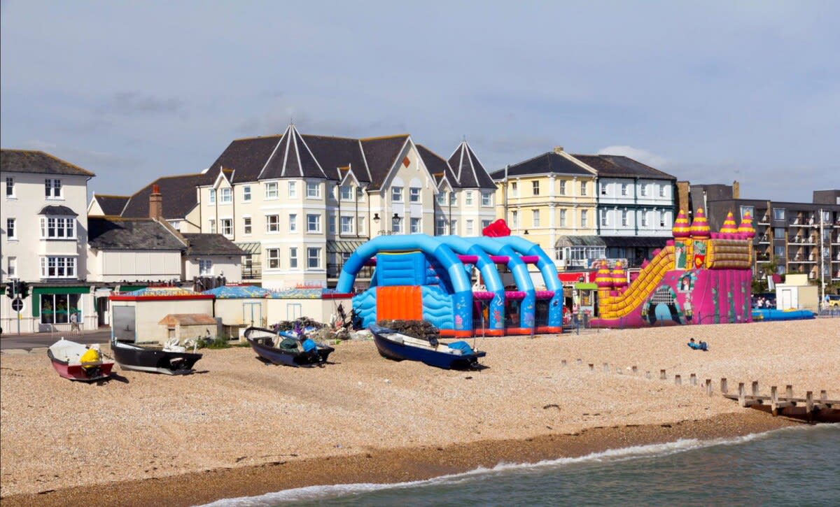 Aldwick Beach with its iconic beach huts and cafe is a lovely spot to base yourself.