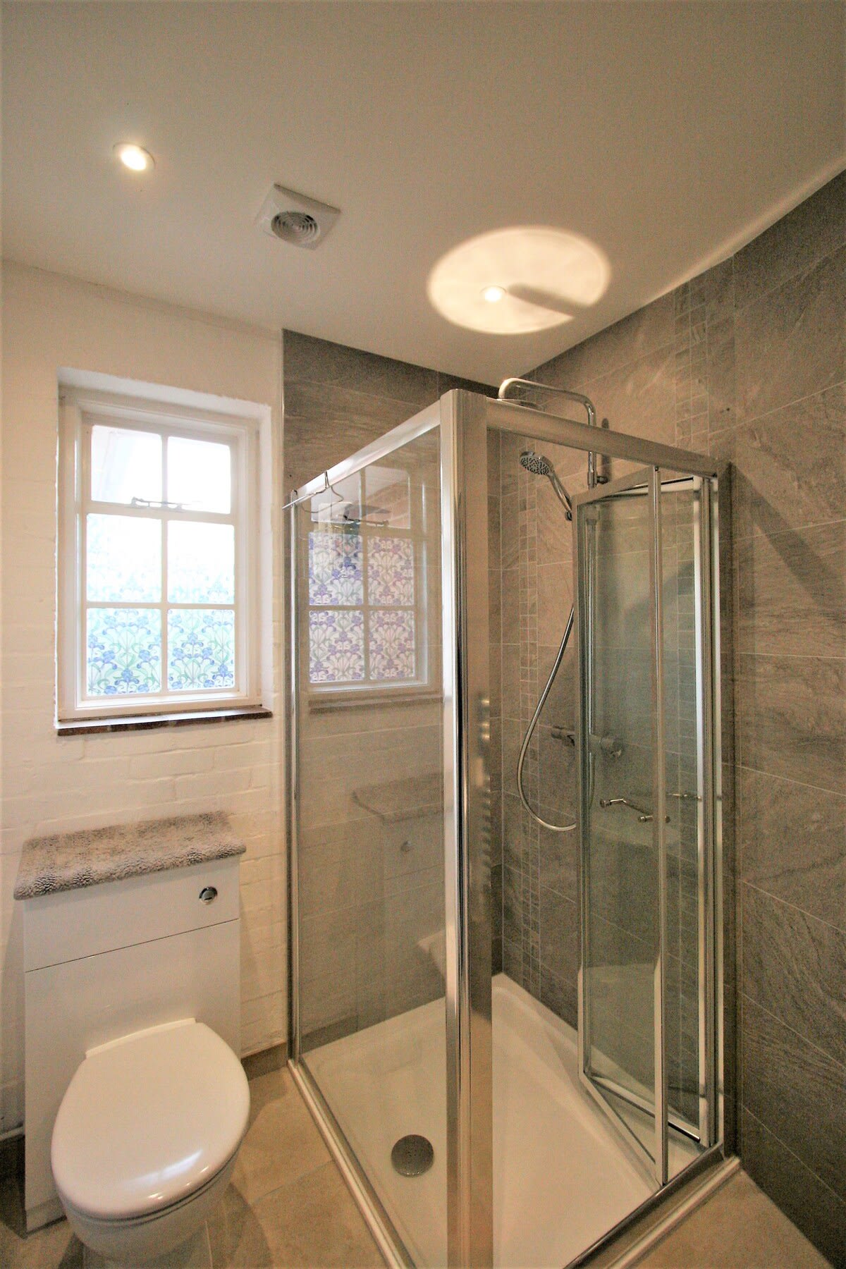 Large walk in shower